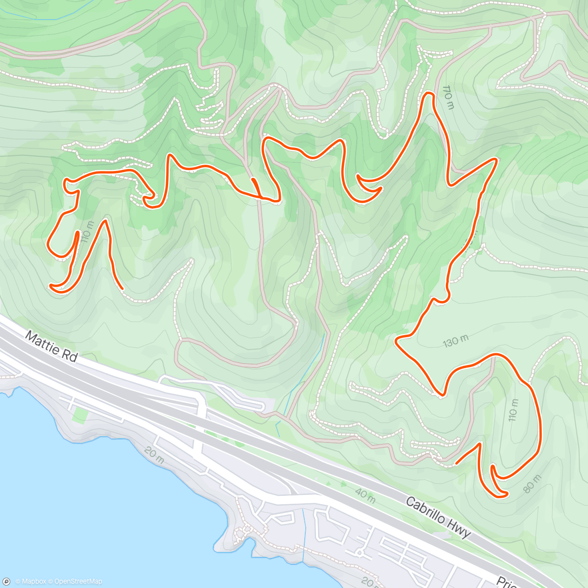 Map of the activity, Pismo Preserve Hike