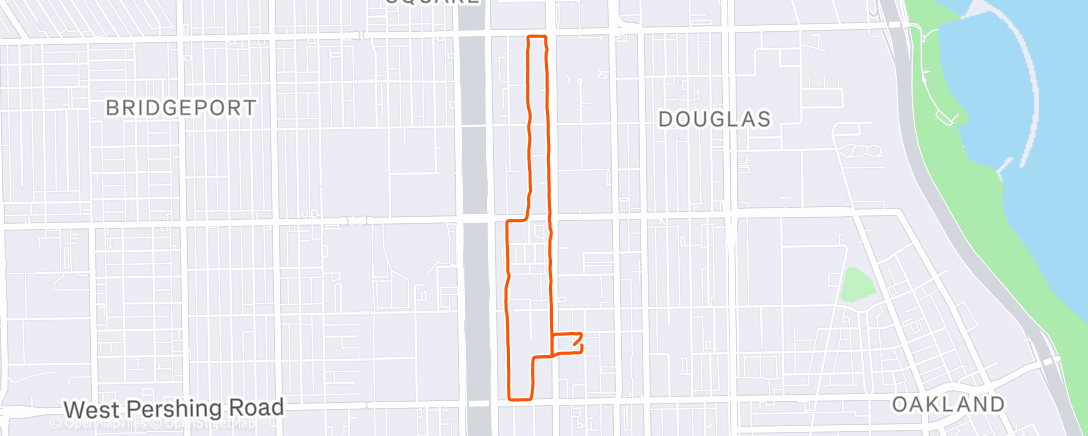Map of the activity, Lunch Run