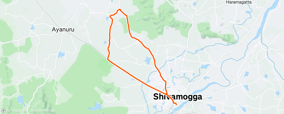 Map of the activity, Morning Ride
