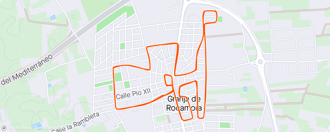 Map of the activity, Granja de Rocamora. New (short and flat) course. First 3.5km fine then hangover and last nights curry properly kicked in as I checked out. Managed to finish but I’ve done better 🤢😂😂😎