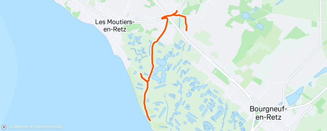 Map of the activity, Journée rando aux Moutiers-en-Retz
