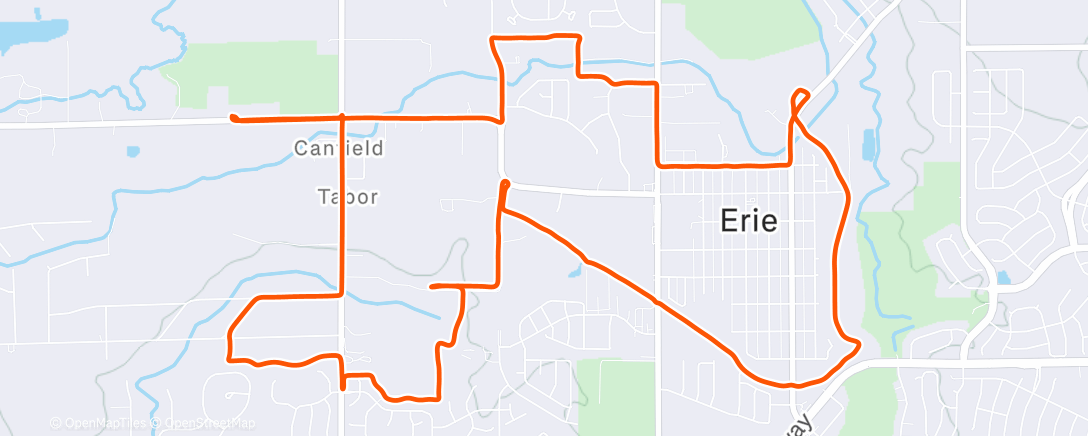 Map of the activity, Riding with the Local Legend