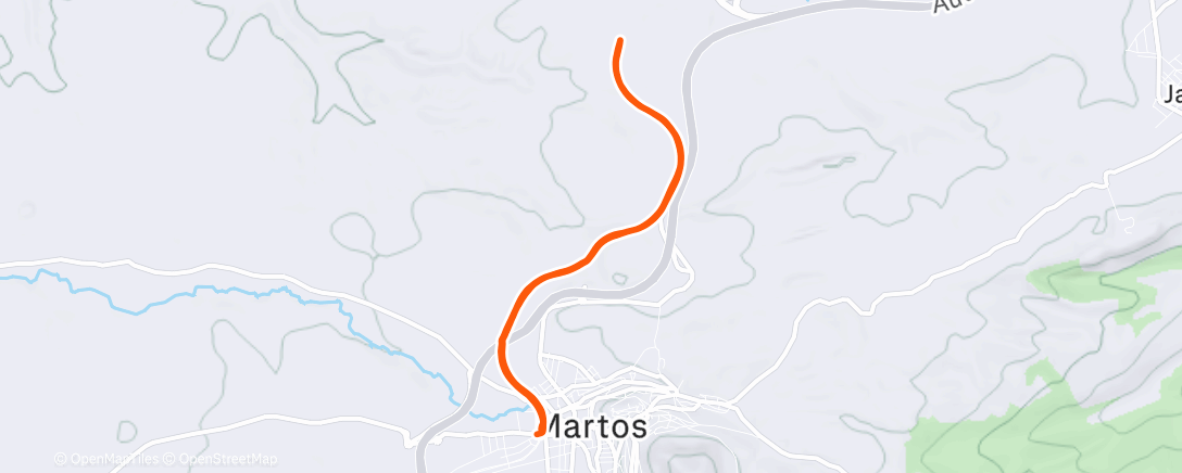 Map of the activity, Carrera a la hora del almuerzo