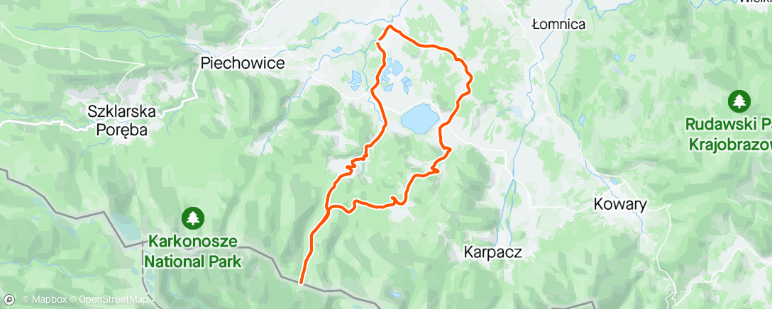 Map of the activity, 66 Przełęcz Karkonoska 🔥