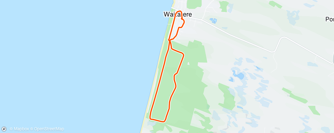 Map of the activity, Afternoon pedals