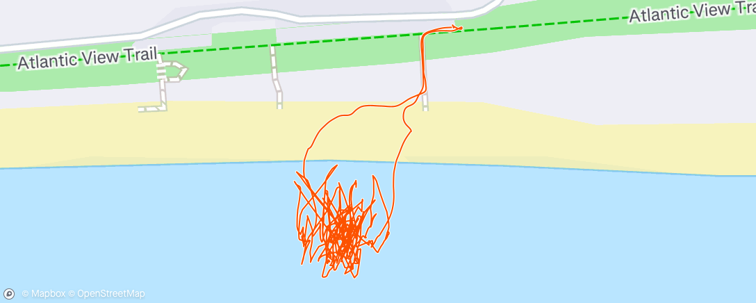 Map of the activity, Lunch Surfing