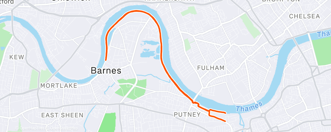 Карта физической активности (Morning Run)