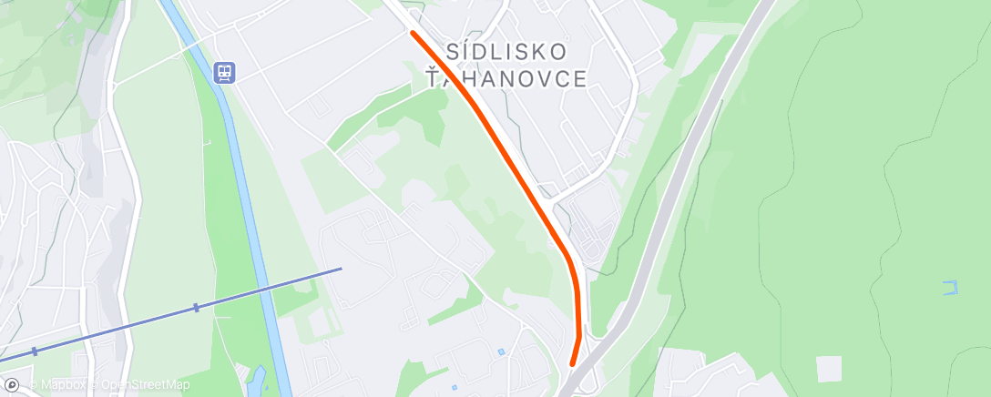 Map of the activity, Půlnoční LVL pacient