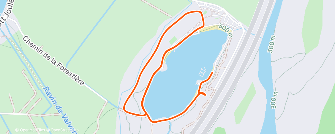 Map of the activity, Marche dans l'après-midi