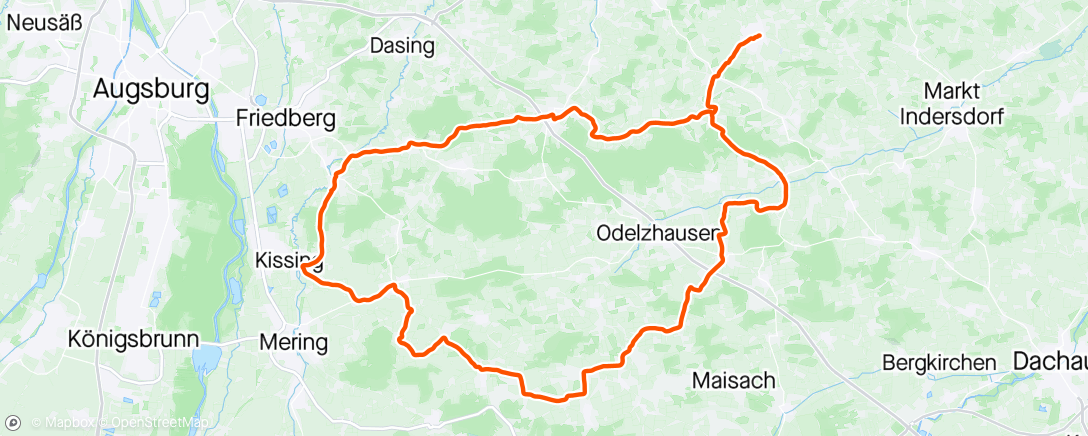 Mapa da atividade, Fahrt am Nachmittag