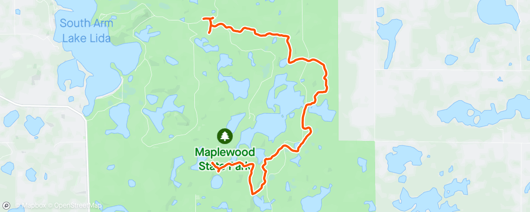 Mapa de la actividad, ランチタイム ハイキング