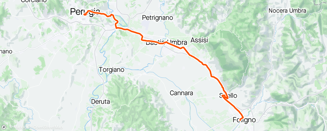 Map of the activity, Giro Stage 7