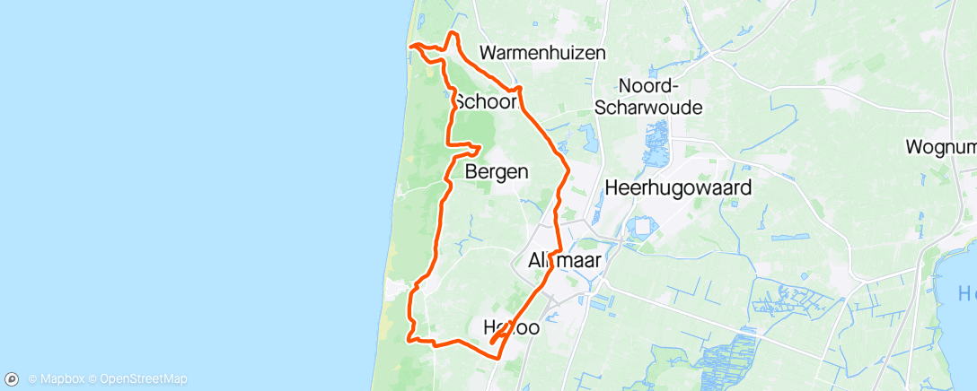 Map of the activity, Op de weg