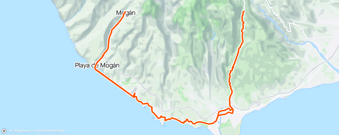 Map of the activity, Mogan, Fataga