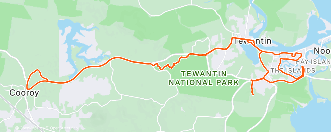 Map of the activity, Morning Ride