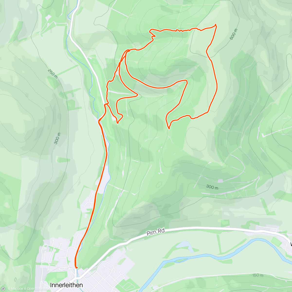 Map of the activity, Arms like Bambi’s legs, more press-ups required