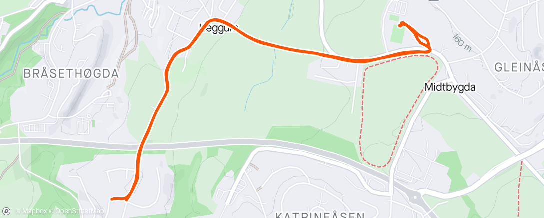 Map of the activity, Evening E-Bike Ride