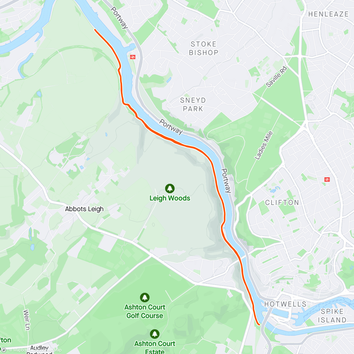 Mapa da atividade, GWR Towpath 10k Series #1