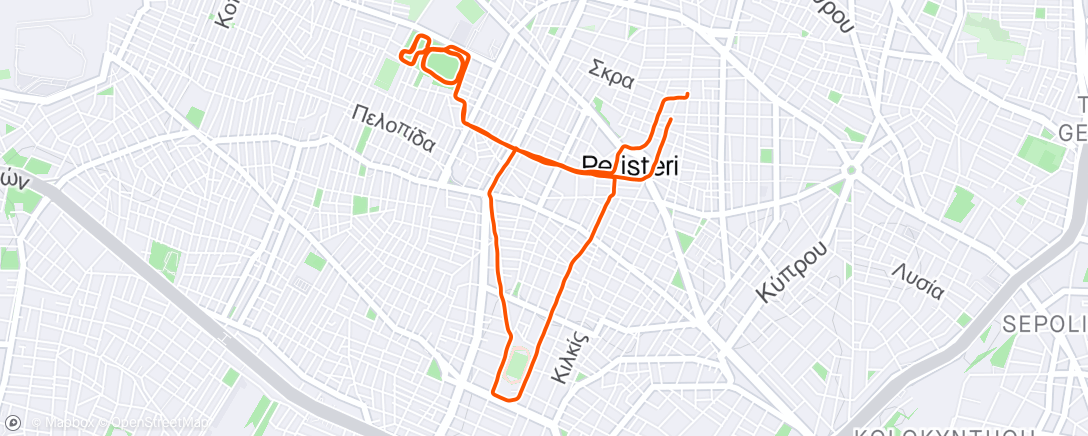 Mapa de la actividad, Long run deload week