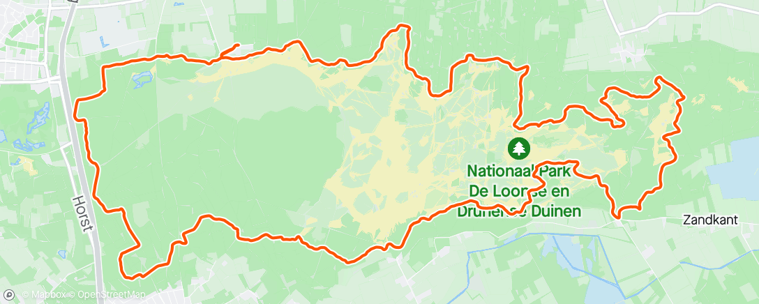 Map of the activity, Ochtendrit op mountainbike met Merel 💪🏼