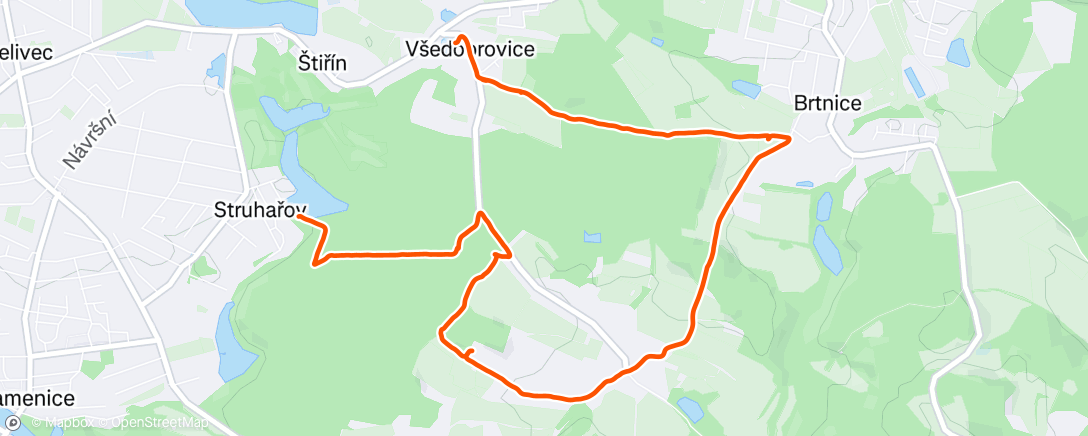 Map of the activity, Na zpívání pro Jéžiška