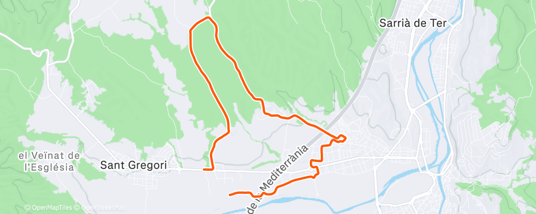 Map of the activity, Will run for a tasty smoothie!