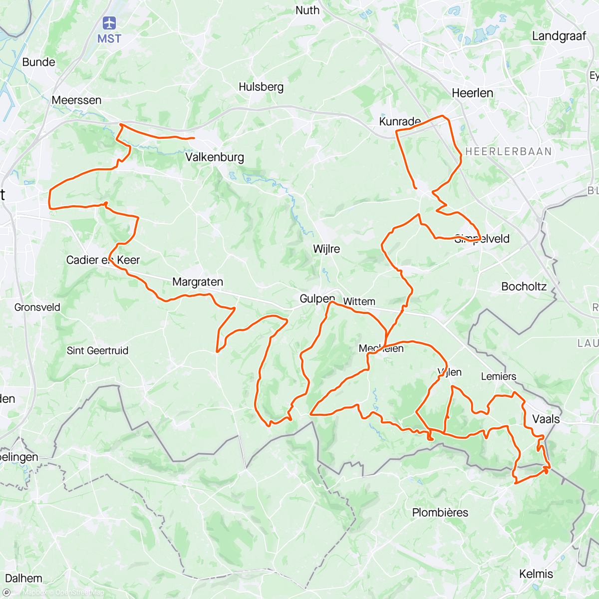 Kaart van de activiteit “Limburg”