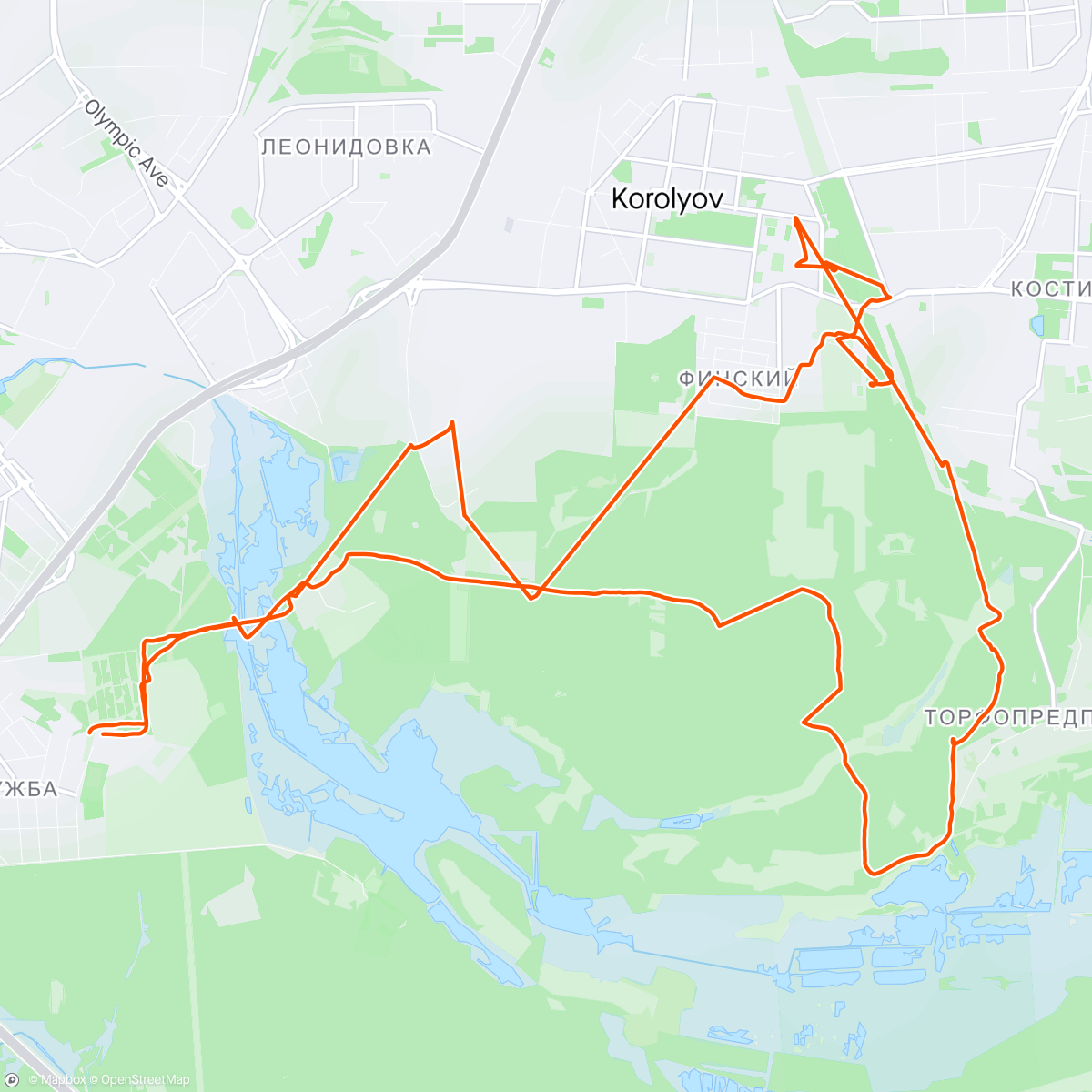 Map of the activity, Солнечный