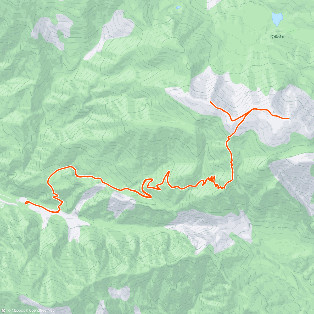 Map of the activity, San Gorgornio