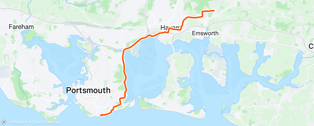 Map of the activity, Home ➡️ parkrun