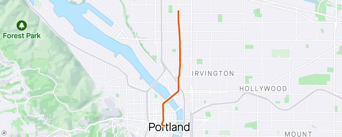 Map of the activity, Friday Morning Commute