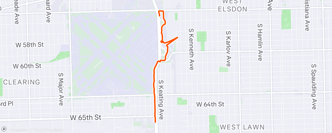 Map of the activity, Afternoon Walk