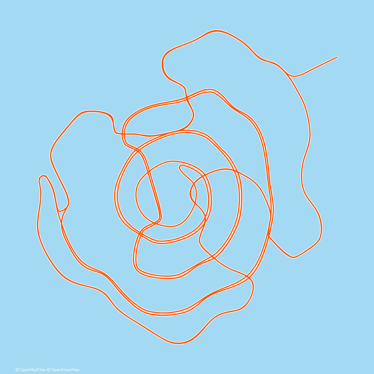 Map of the activity, Zwift - 2x15 FTP Intervals on Whole Lotta Lava in Watopia