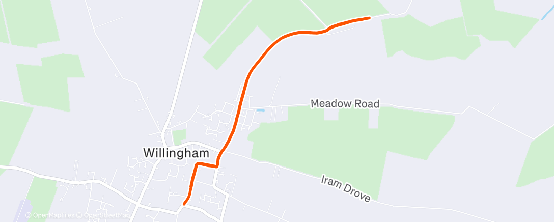 Map of the activity, Saturday Morning Run