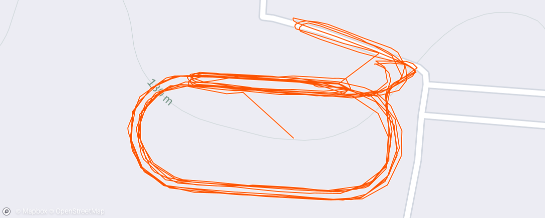 Map of the activity, Morning Run
