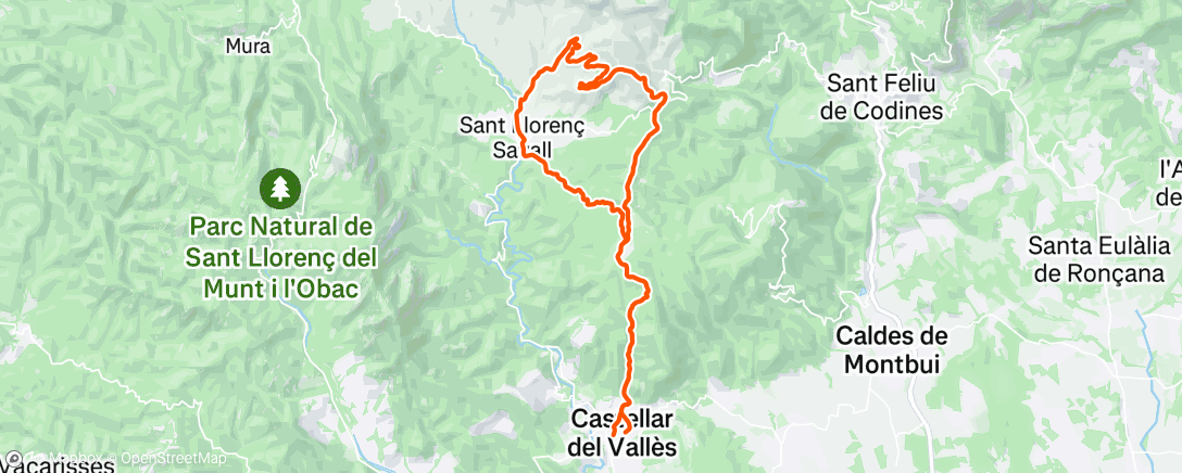 Map of the activity, Morning Gravel Ride