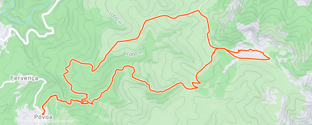 Map of the activity, Morning Trail Run