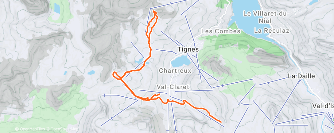 Map of the activity, Another Tignes Tgiving