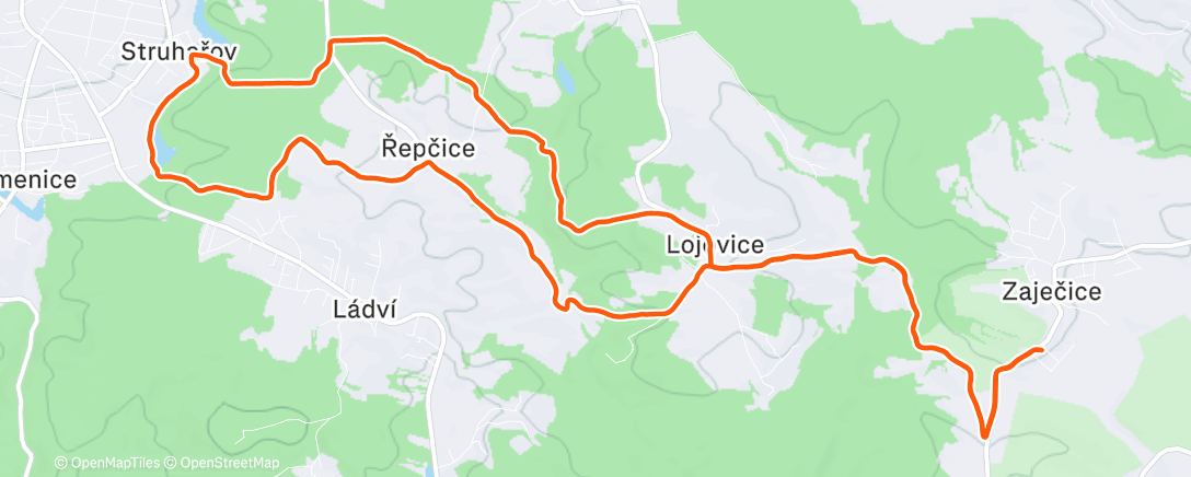 Map of the activity, Každoroční Vánočka s Martinem