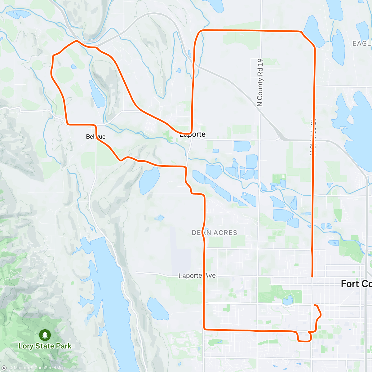 Map of the activity, Ride with Trent and Jake!!
