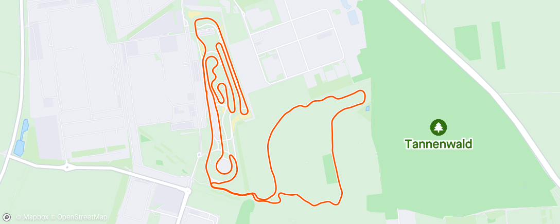 Map of the activity, Porsche Werkslauf