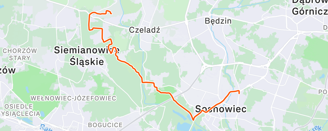 Map of the activity, Afternoon Ride