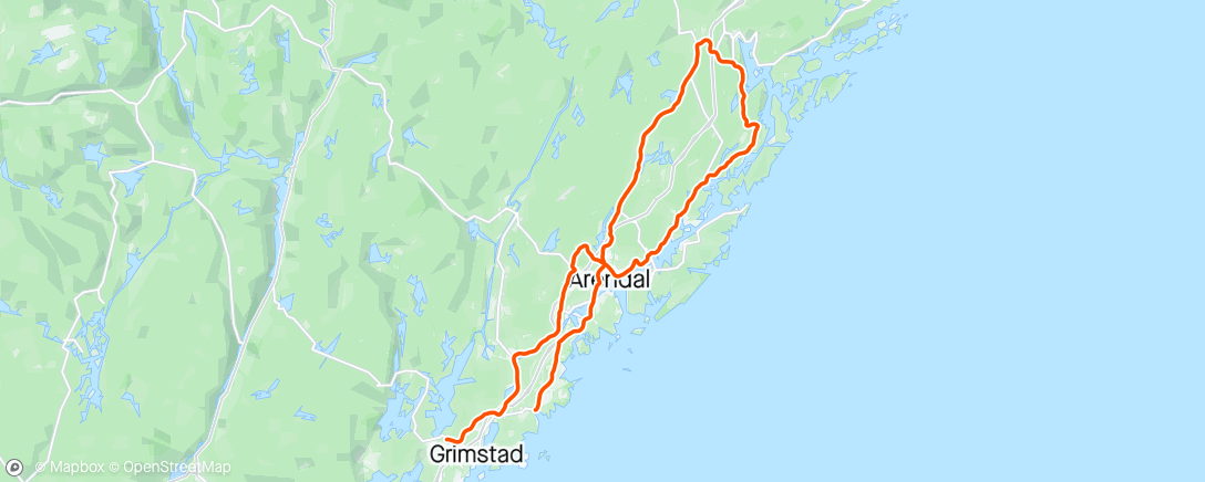 「KOM med 17 sek «Hotelltempoen» 12 km i medvinden💨💨」活動的地圖