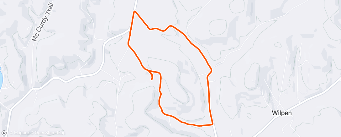Map of the activity, Morning Run