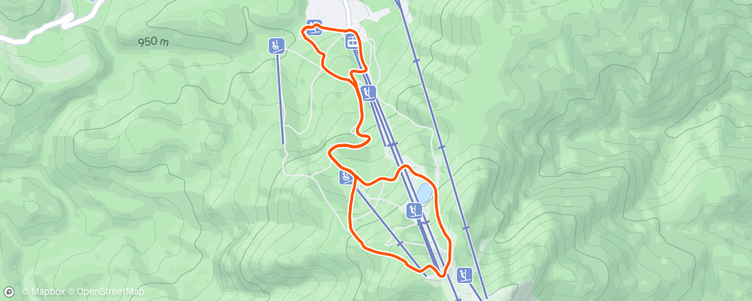 Map of the activity, Lupului