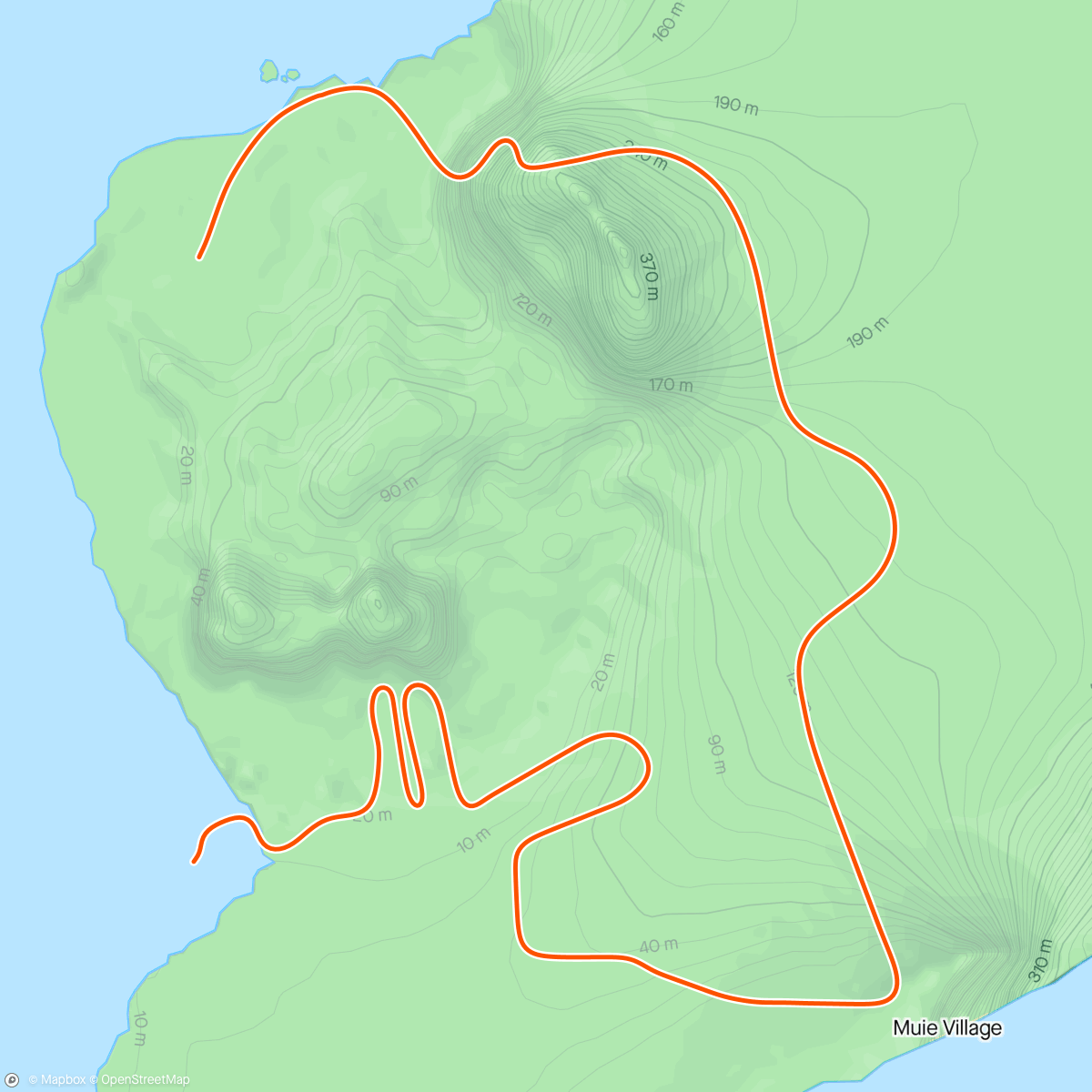 Map of the activity, Zwift - Step-Down Intervals in Watopia