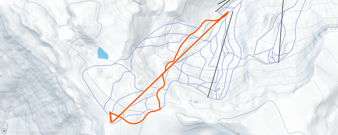 Map of the activity, Morningski