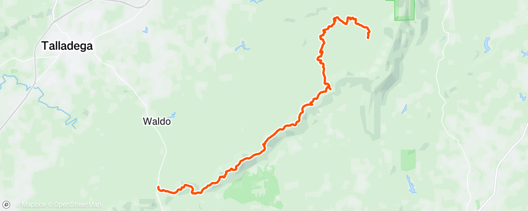 Map of the activity, Morning Hike