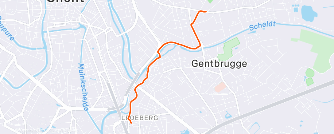 Map of the activity, Afternoon Ride