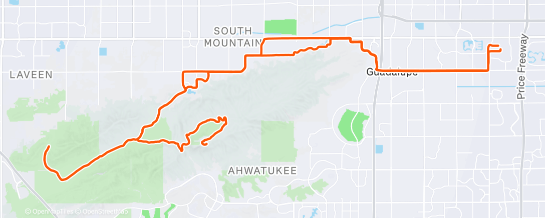 Map of the activity, Morning Ride